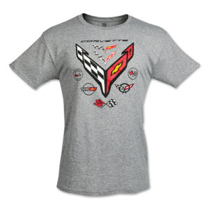 8 GENERATIONS CORVETTE BADGE T-SHIRT