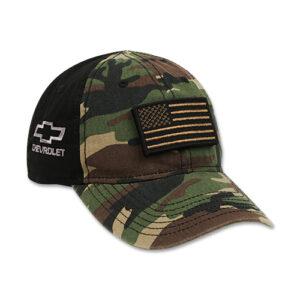 CHEVROLET BOWTIE TACTICAL CAP WITH FLAG PATCH