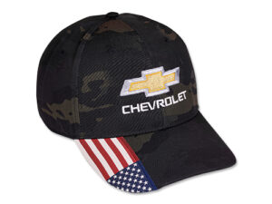 GOLD BOWTIE BLACK CAMO US FLAG CAP