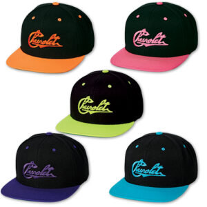 NEON VINTAGE CHEVROLET FLAT BILL CAP