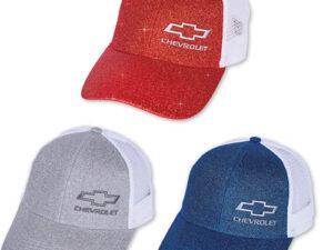 BOWTIE CHEVROLET GLITTER BOMB TRUCKER CAP