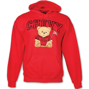 CHEVY TEDDY BEAR HOODED SWEATSHIRT