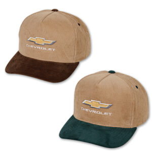 GOLD BOWTIE TWO TONE CORDUROY CAP