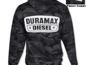 DURAMAX PLATE BLACK CAMO HOODIE