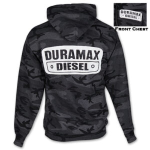 DURAMAX PLATE BLACK CAMO HOODIE