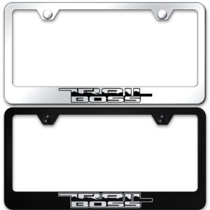 TRAIL BOSS STAINLESS STEEL LICENSE PLATE FRAME