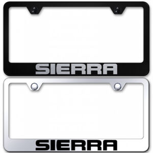 SIERRA STAINLESS STEEL LICENSE PLATE FRAME