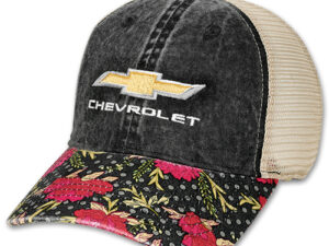GOLD BOWTIE FLORAL BILL TRUCKER CAP
